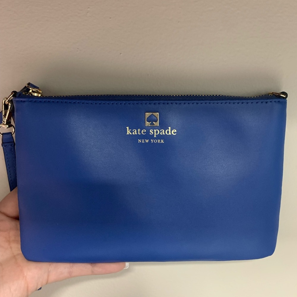 Kate Spade blue wristlet